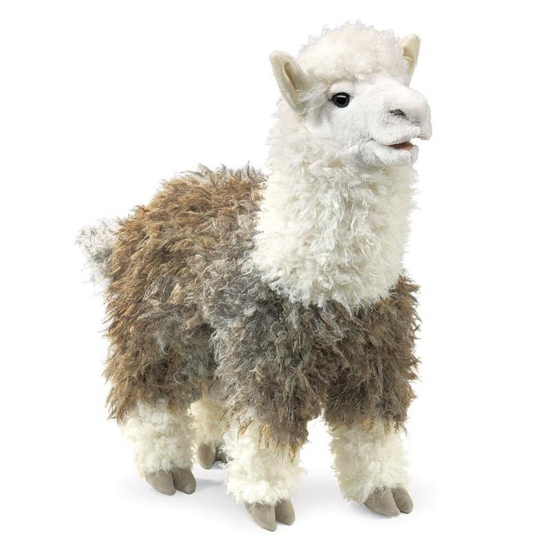 Folkmanis Alpaca Puppet-Folkmanis Inc.-The Red Balloon Toy Store