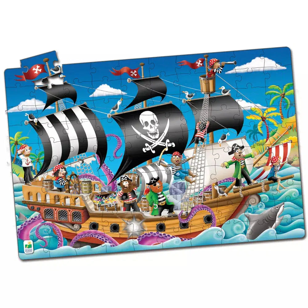 Glow in Dark Puzzle - Pirates-The Learning Journey Int.-The Red Balloon Toy Store