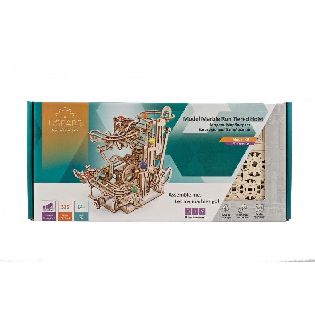 Marble Run Tiered Hoist-UGears-The Red Balloon Toy Store