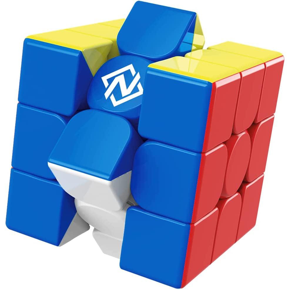 Shows that in the middle of the blue face, there is the Nexcube logo.