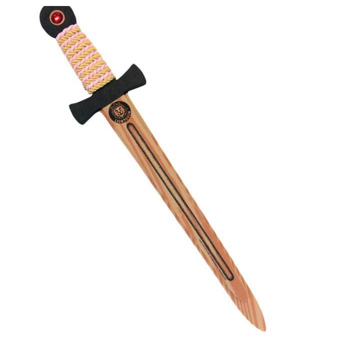 Pink & Gold Medium WoodyLion Sword Liontouch-Hotaling Imports-The Red Balloon Toy Store