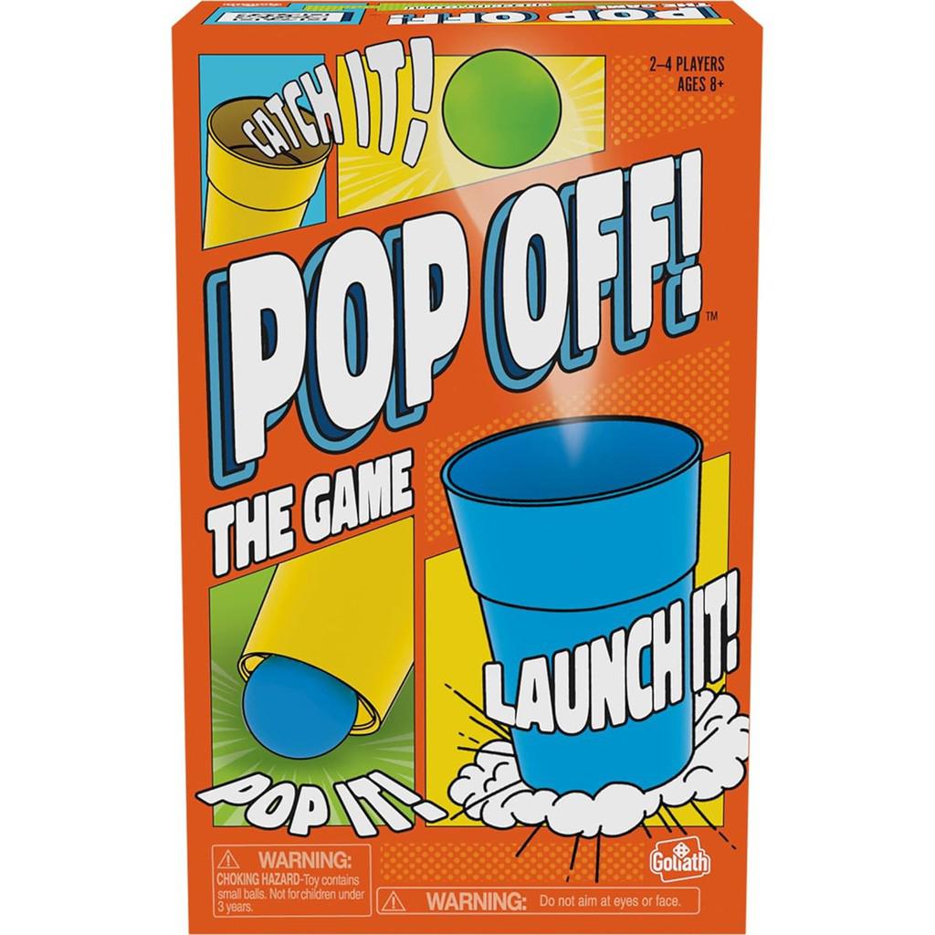 this image shows the game POP OFF! launch and catch bouncing balls in a cup