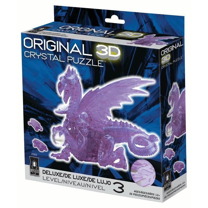 3D Crystal Puzzle - Purple Dragon-University Games-The Red Balloon Toy Store