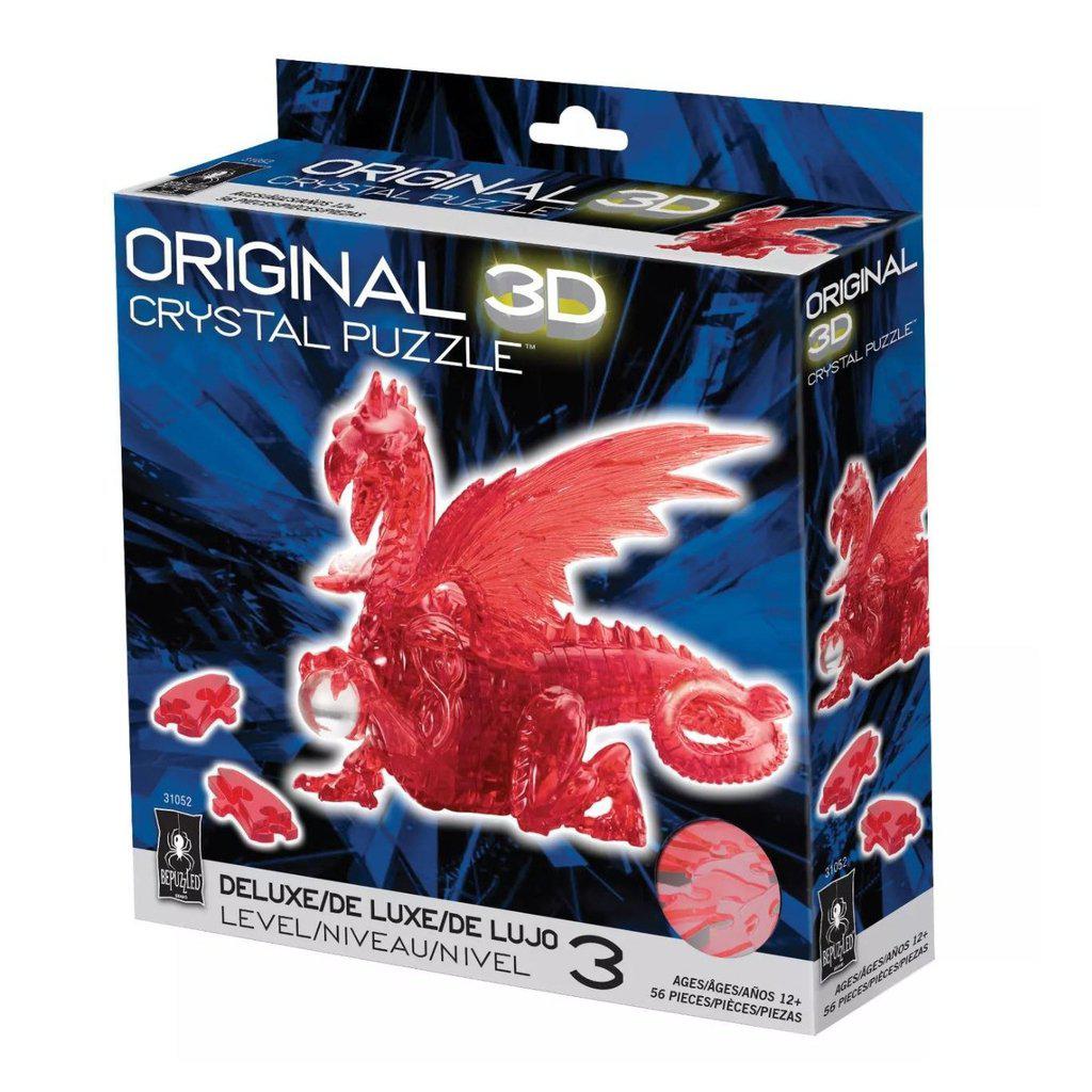 3D Crystal Puzzle - Red Dragon-University Games-The Red Balloon Toy Store