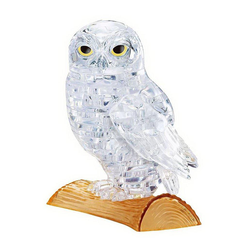 3D Crystal Puzzle - White Owl-University Games-The Red Balloon Toy Store