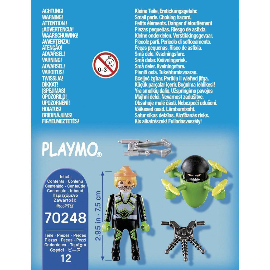 Agent with Drone-Playmobil-The Red Balloon Toy Store