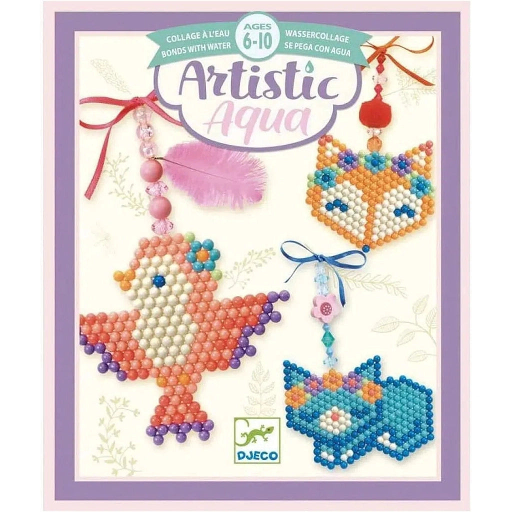 Image of the packaging for the Artistic Aqua Country Charm Kit. The front has a picture of a possible finished product.