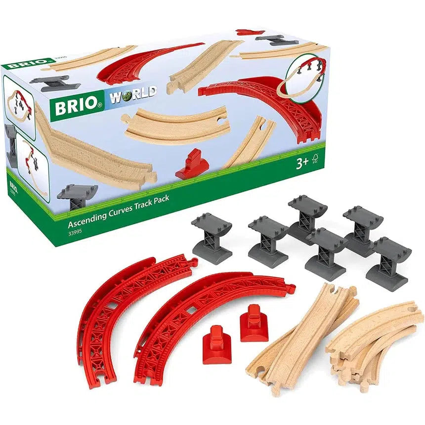 Ascending Curves Track Pack-Brio-The Red Balloon Toy Store