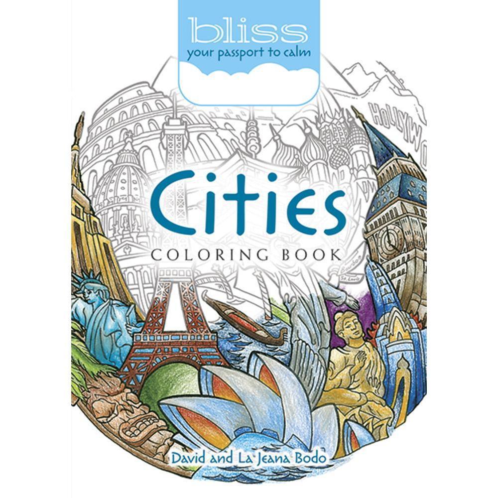 BLISS Cities Coloring Book: Your Passport to Calm-Dover Publications-The Red Balloon Toy Store