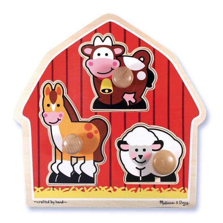 Barnyard Animals Jumbo Knob-Melissa & Doug-The Red Balloon Toy Store