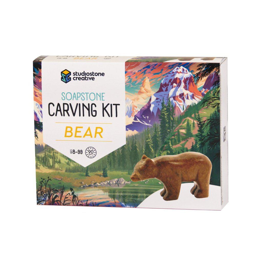 Bear Soapstone Carving Kit-Studiostone-The Red Balloon Toy Store