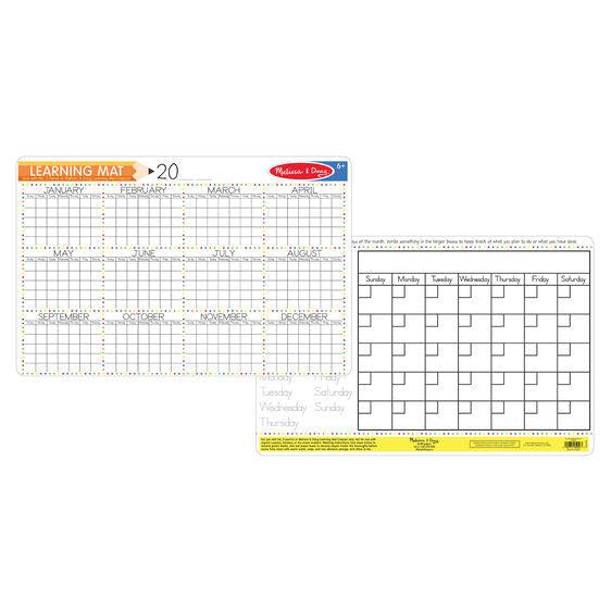 Calendar Learning Mat-Melissa & Doug-The Red Balloon Toy Store