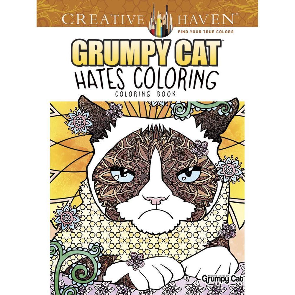 Creative Haven Grumpy Cat Hates Coloring: Coloring Book-Dover Publications-The Red Balloon Toy Store