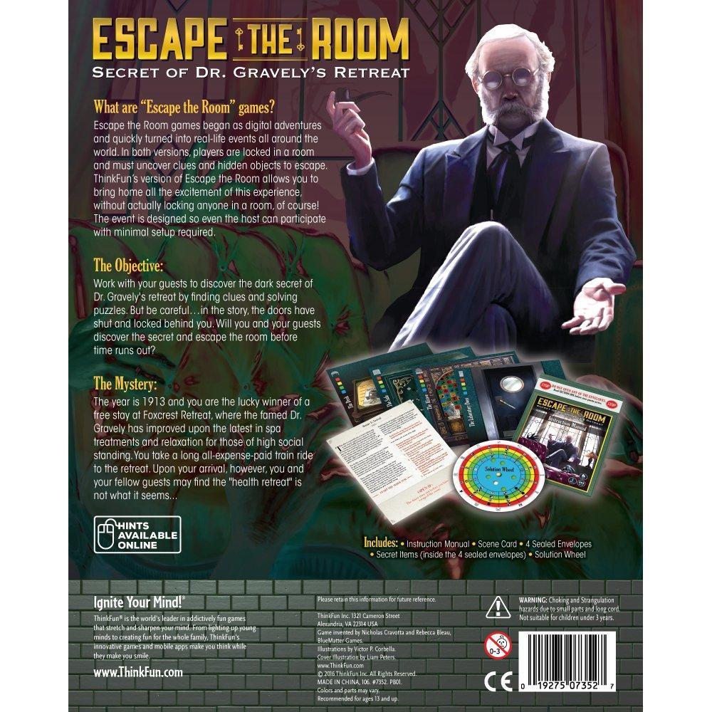 Escape The Room: Secret of Dr Gravely’s Retreat-ThinkFun-The Red Balloon Toy Store