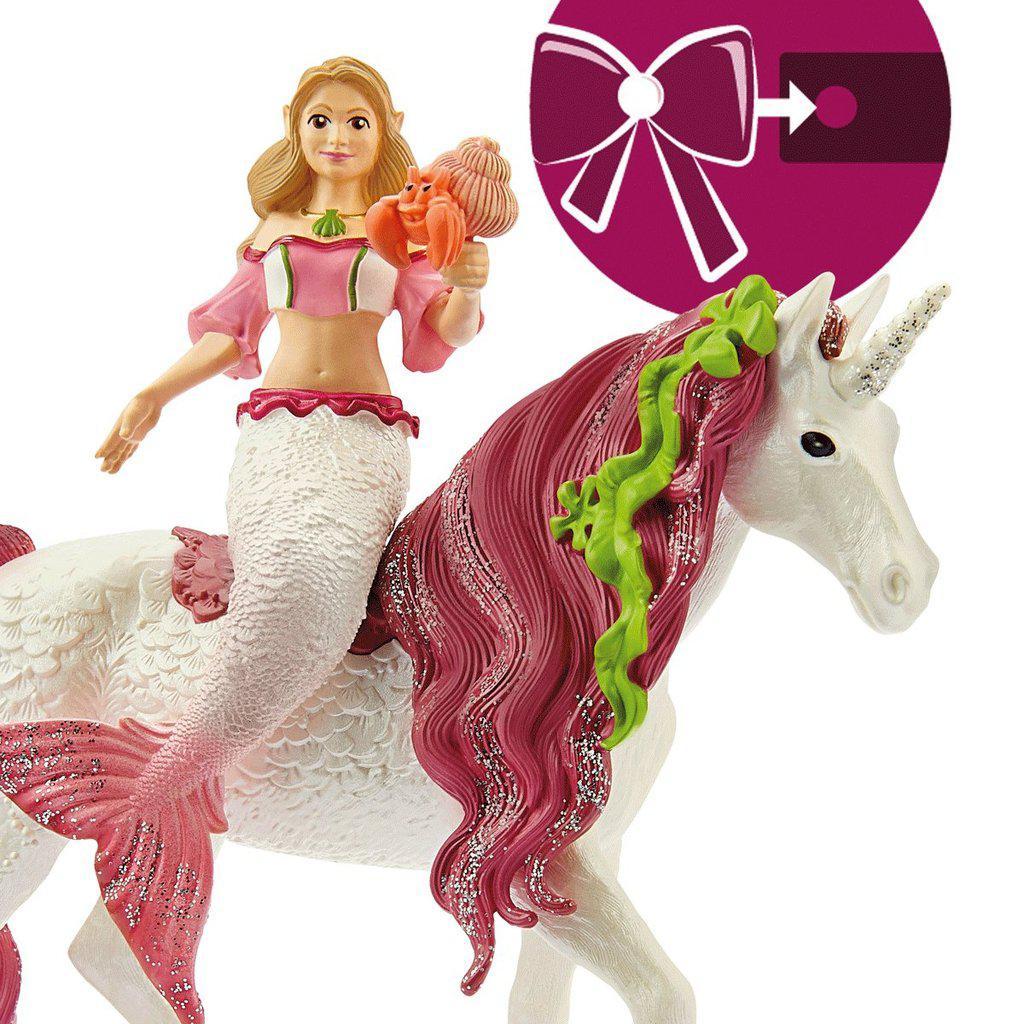 Farm Life Mermaid Feya on underwater unicorn-Schleich-The Red Balloon Toy Store