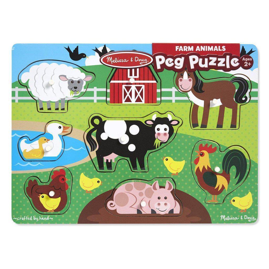 Farm Peg Puzzle-Melissa & Doug-The Red Balloon Toy Store