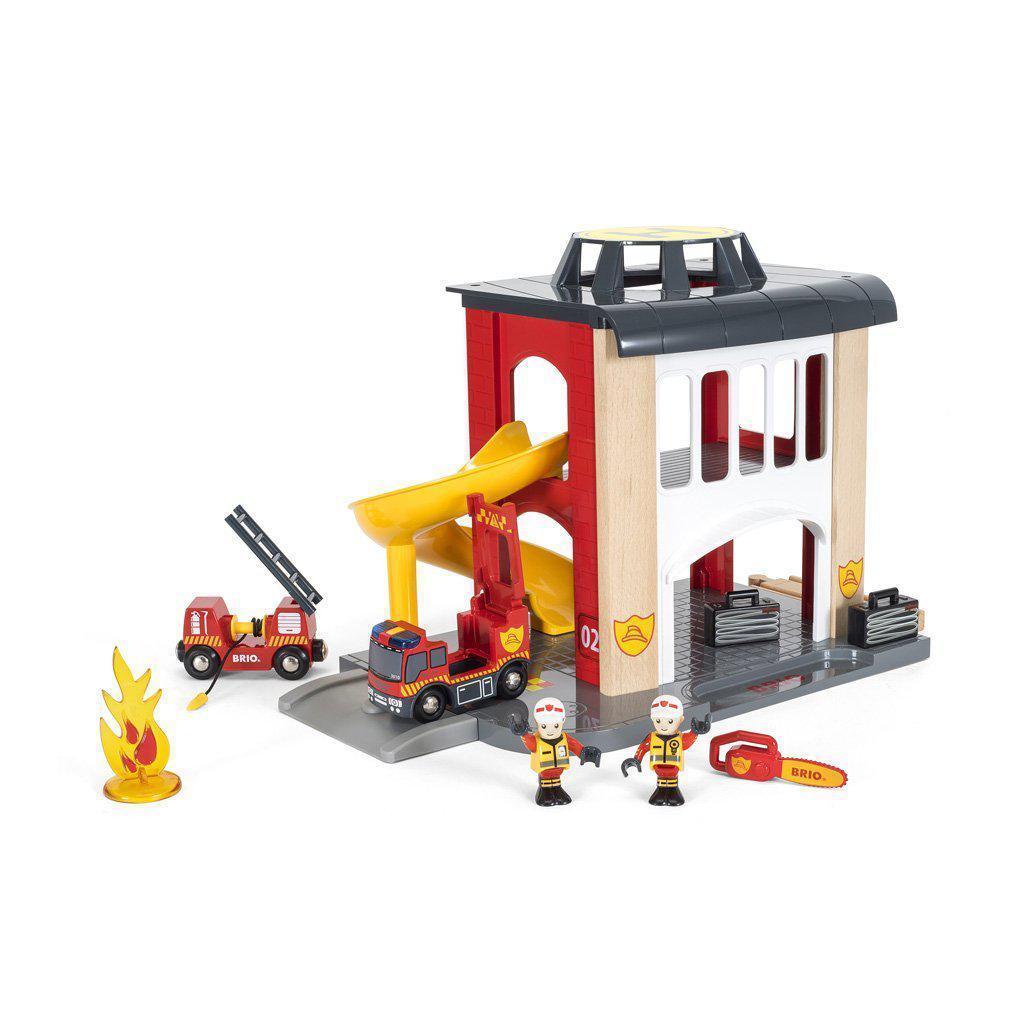 Fire Station-Brio-The Red Balloon Toy Store