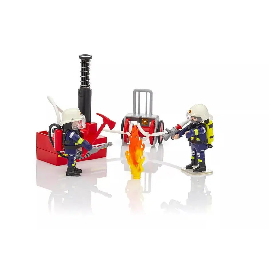 Firefighters with Water Pump-Playmobil-The Red Balloon Toy Store