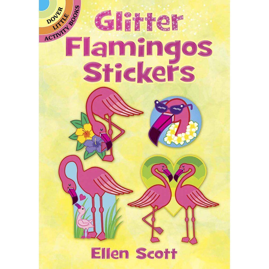 Glitter Flamingos Stickers-Dover Publications-The Red Balloon Toy Store
