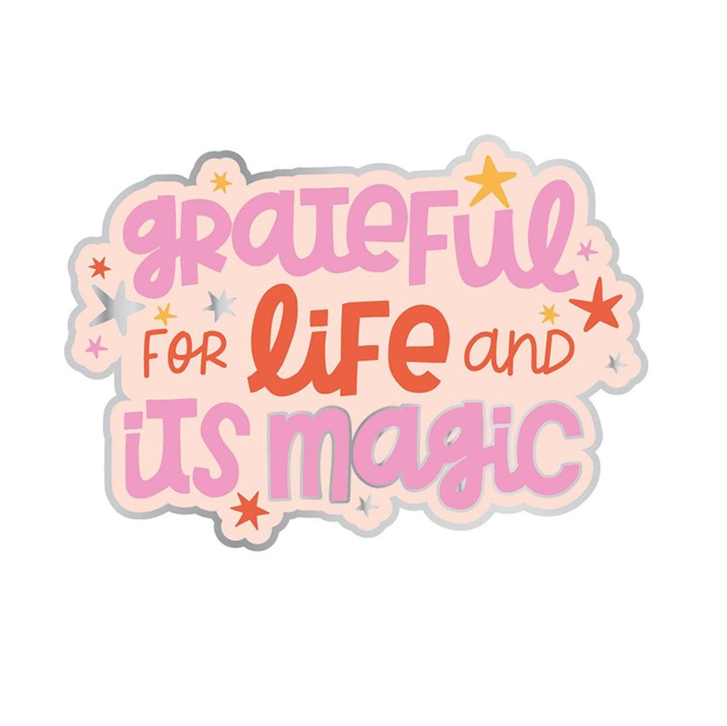 Grateful For Life Vinyl Sticker-PipStickers-The Red Balloon Toy Store
