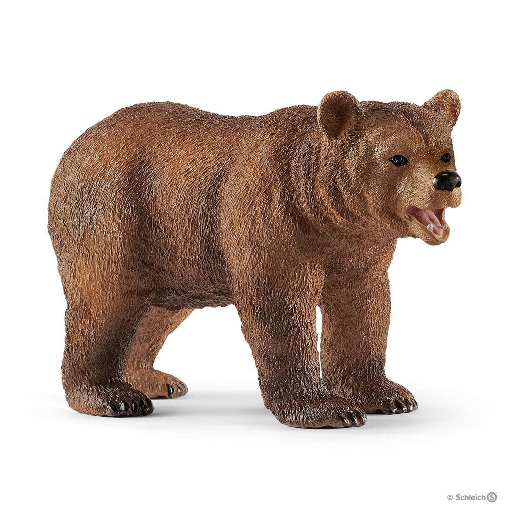 Grizzly Bear Mother with Cub-Schleich-The Red Balloon Toy Store
