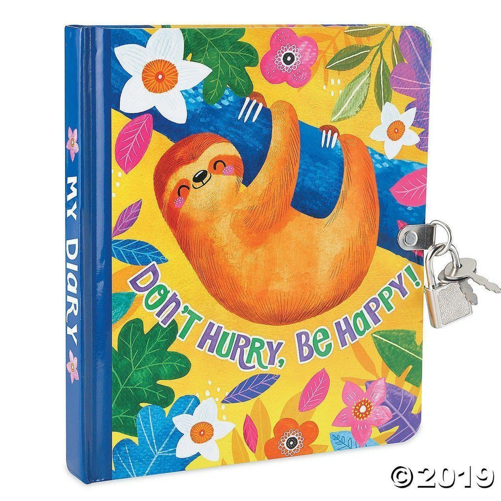 Happy Sloth Diary-Peaceable Kingdom-The Red Balloon Toy Store