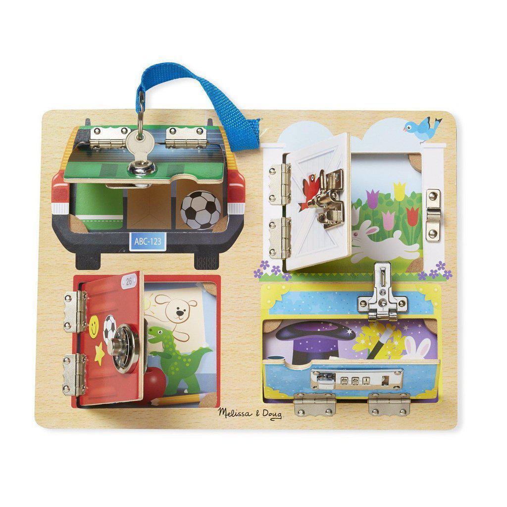 Locks & Latches Board-Melissa & Doug-The Red Balloon Toy Store