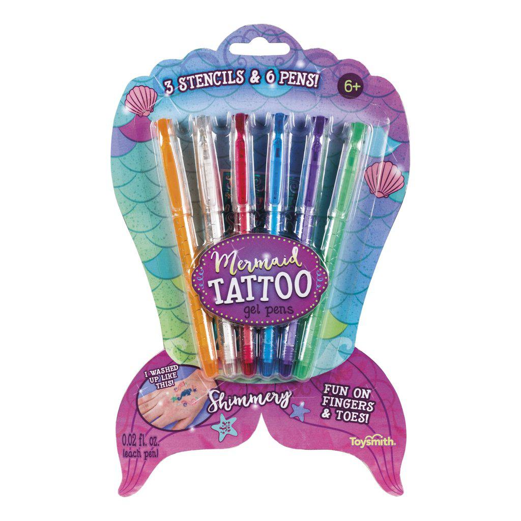 Mermaid Tattoo Gel Pens-Toysmith-The Red Balloon Toy Store