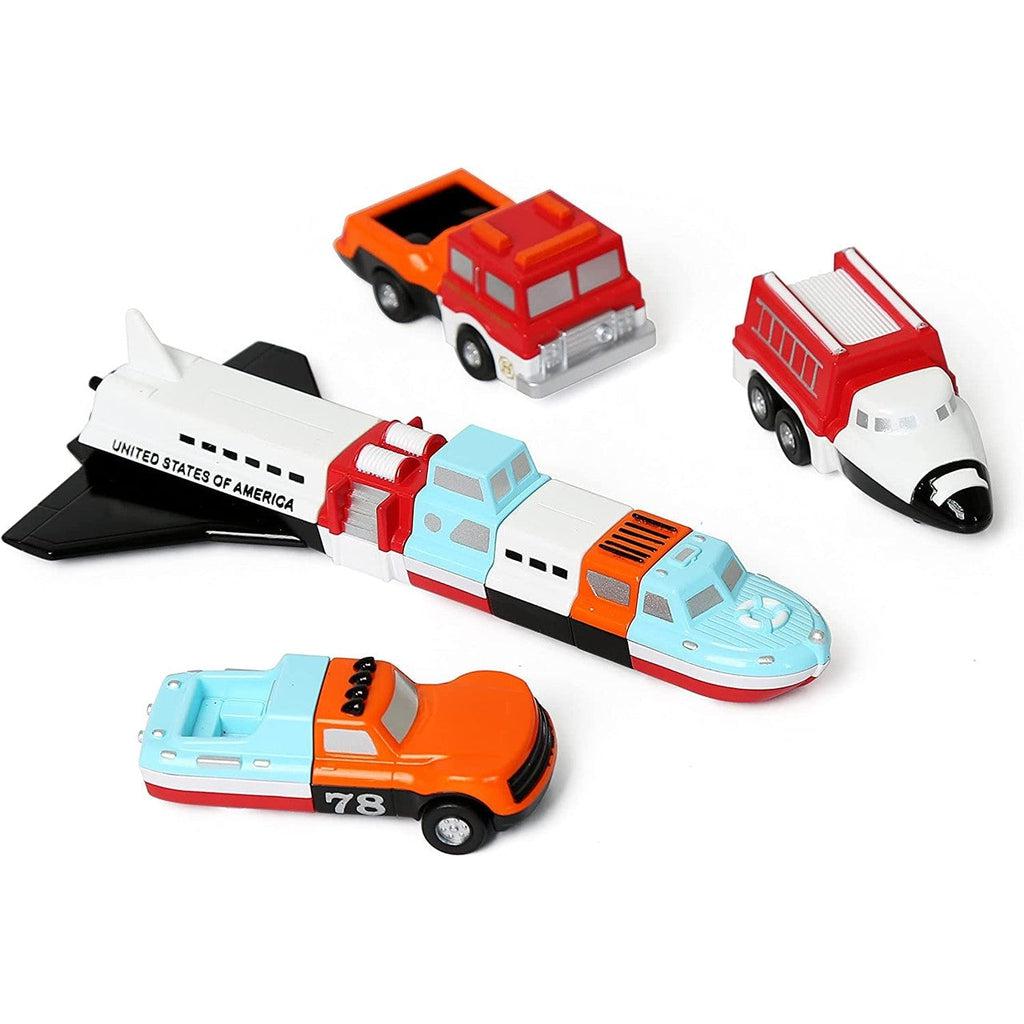 Micro Mix or Match Vehicles Blue Set-Popular Playthings-The Red Balloon Toy Store