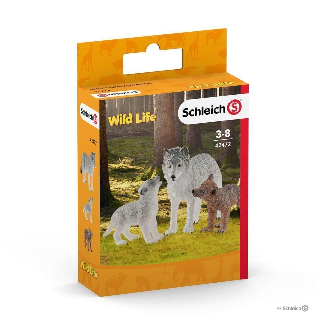 Mother Wolf with Pups-Schleich-The Red Balloon Toy Store