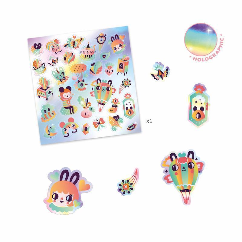 PG Stickers Lovely Rainbow-Djeco-The Red Balloon Toy Store