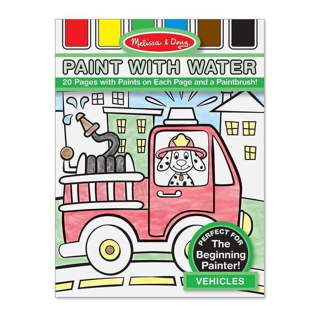 Paint with Water - Vehicles-Melissa & Doug-The Red Balloon Toy Store