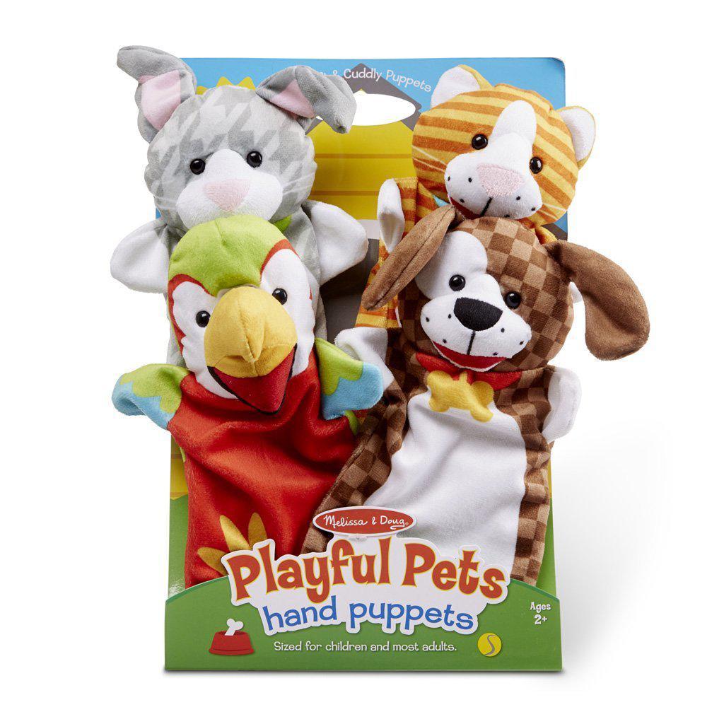 Playful Pets Hand Puppets-Melissa & Doug-The Red Balloon Toy Store