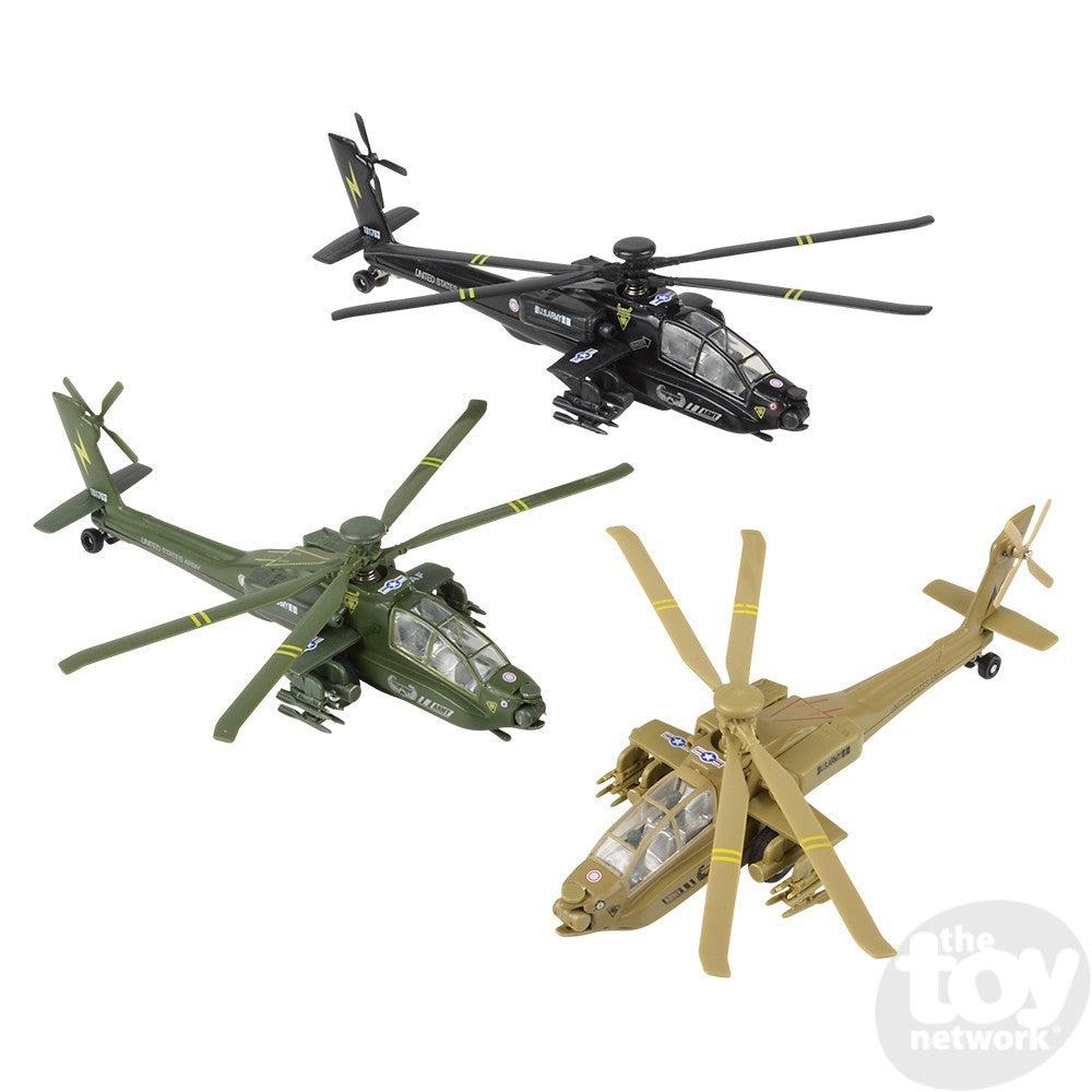 Pullback Apache Helicopter Assorted-The Toy Network-The Red Balloon Toy Store