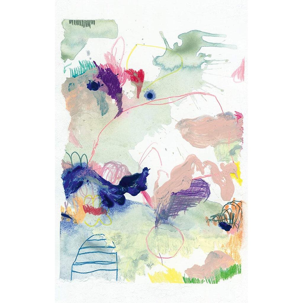 Puzzle Image | Abstract art pieces with water color pastel and darker colored scribbles and splotches.