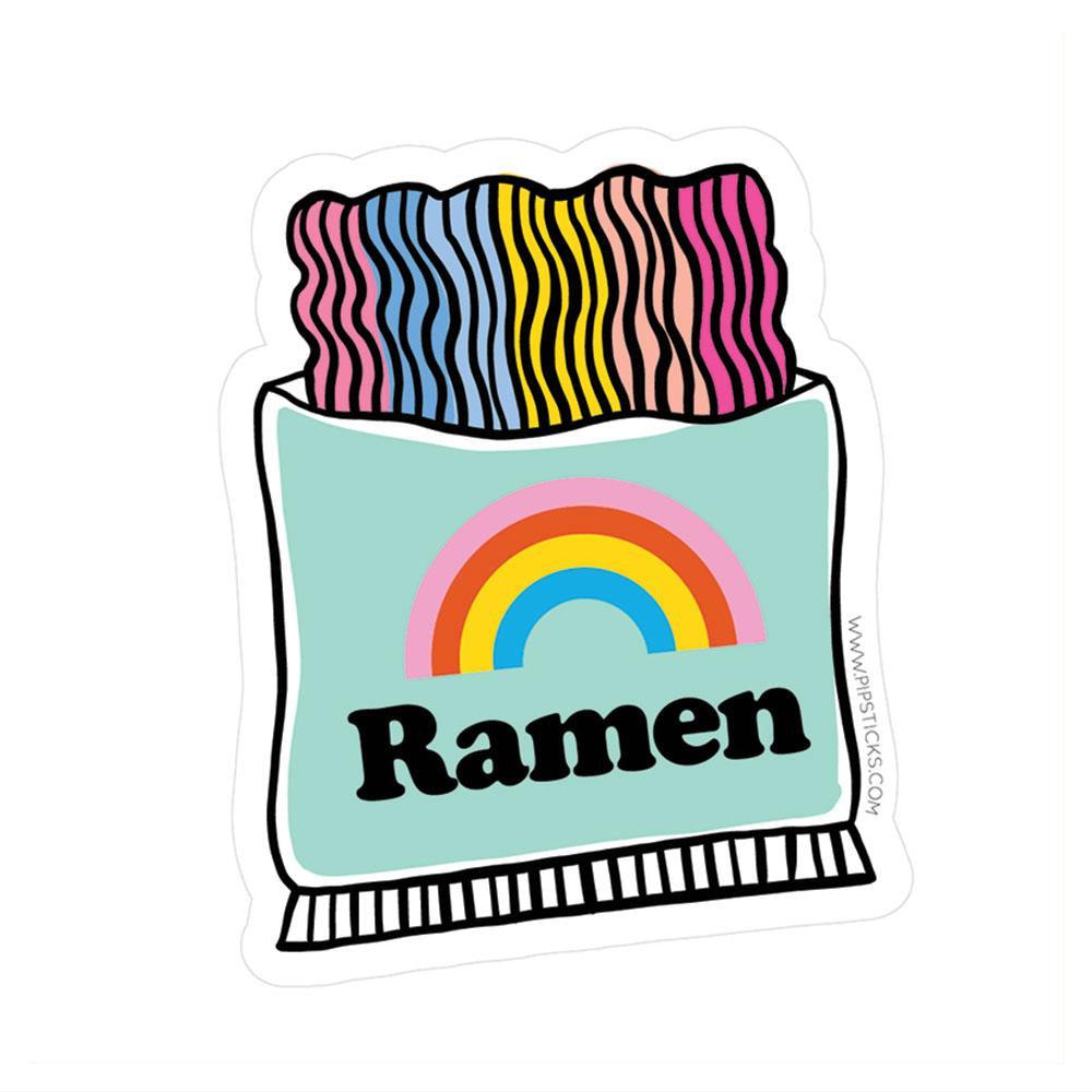 Rainbow Ramen Vinyl Sticker-PipStickers-The Red Balloon Toy Store