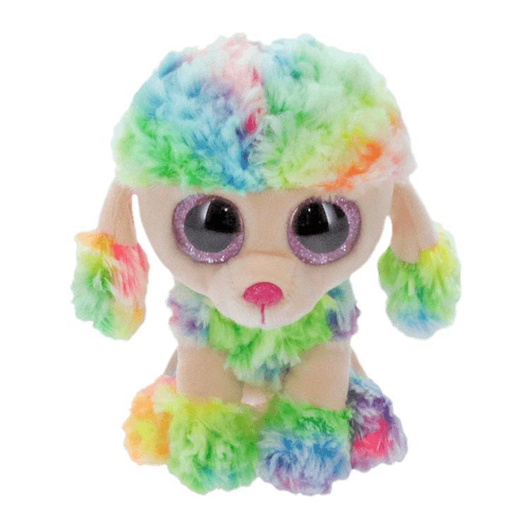 Rainbow - Small Multicolor Poodle-Ty-The Red Balloon Toy Store