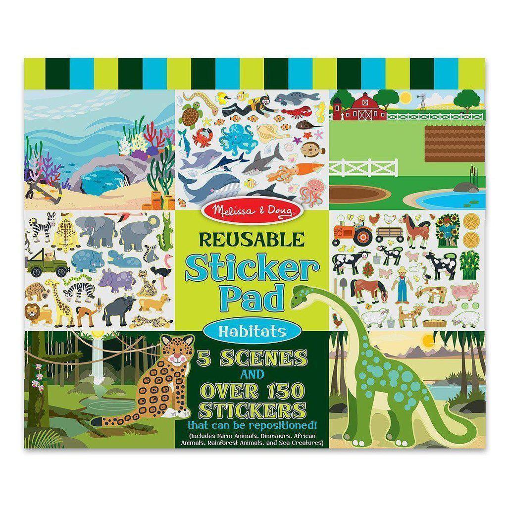 Reusable Sticker Pad - Habitats-Melissa & Doug-The Red Balloon Toy Store