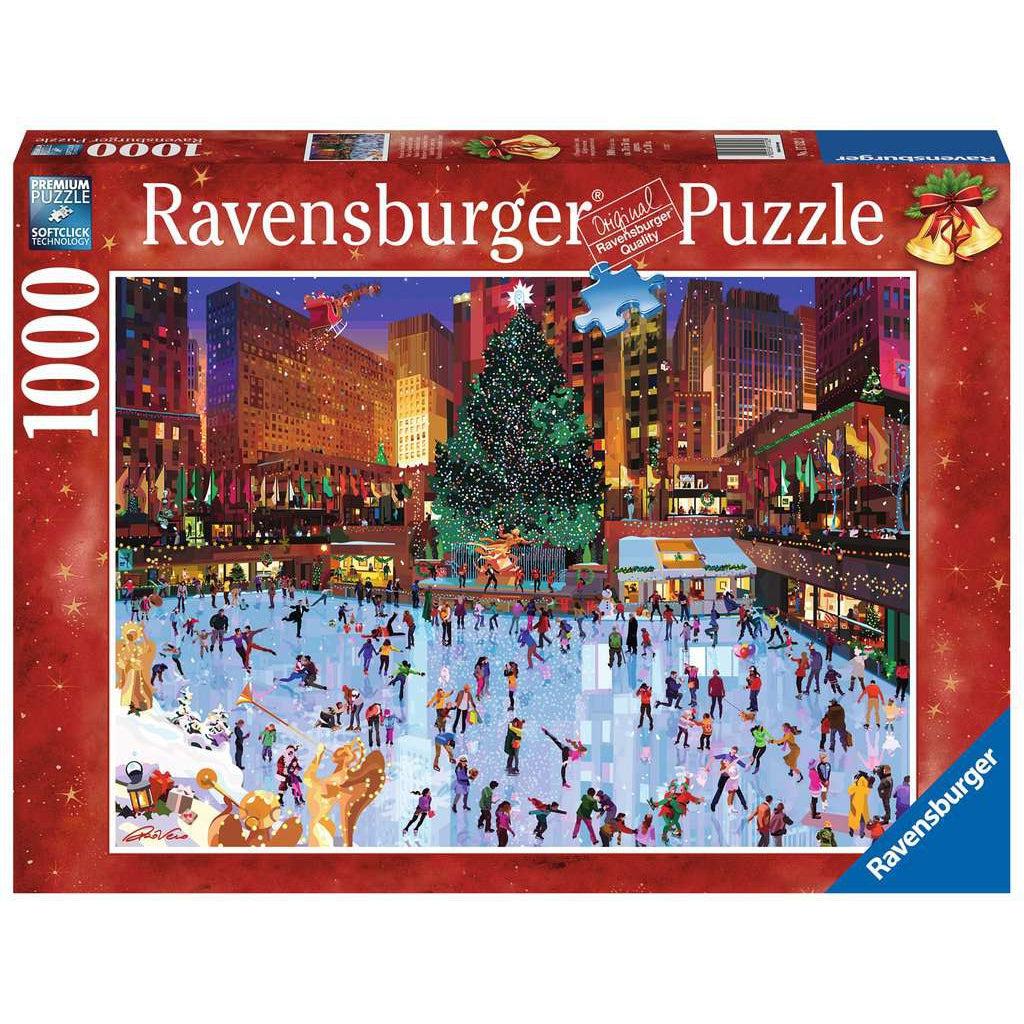Puzzle box | Image of Rockefeller Center ice rink at Christmas time | 1000pcs