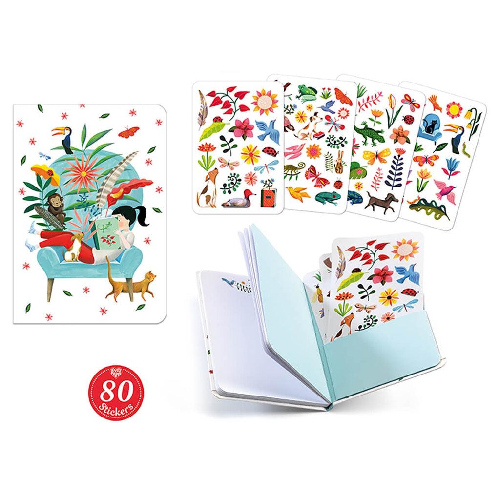 Sarah Sticker Notebook-Djeco-The Red Balloon Toy Store