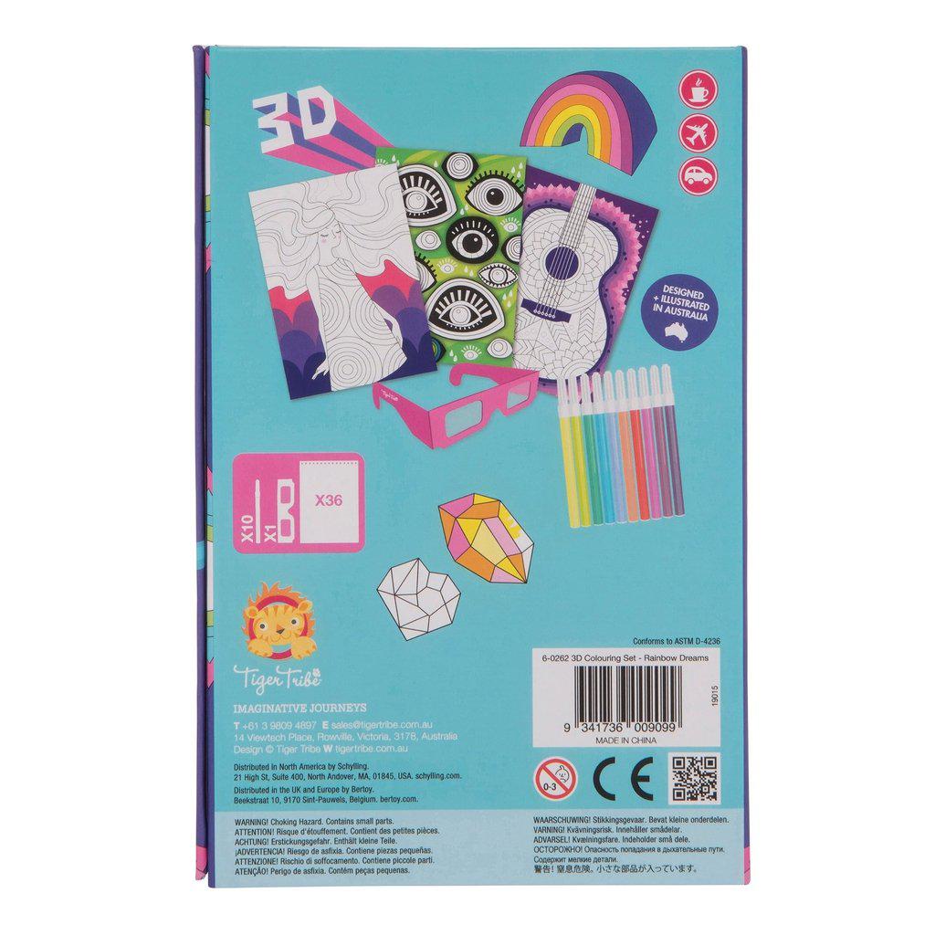 Schylling Rainbow Dreams – 3D Coloring Set-Schylling-The Red Balloon Toy Store