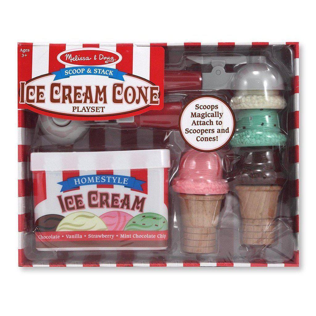 Scoop & Stack Ice Cream Cone Playset-Melissa & Doug-The Red Balloon Toy Store