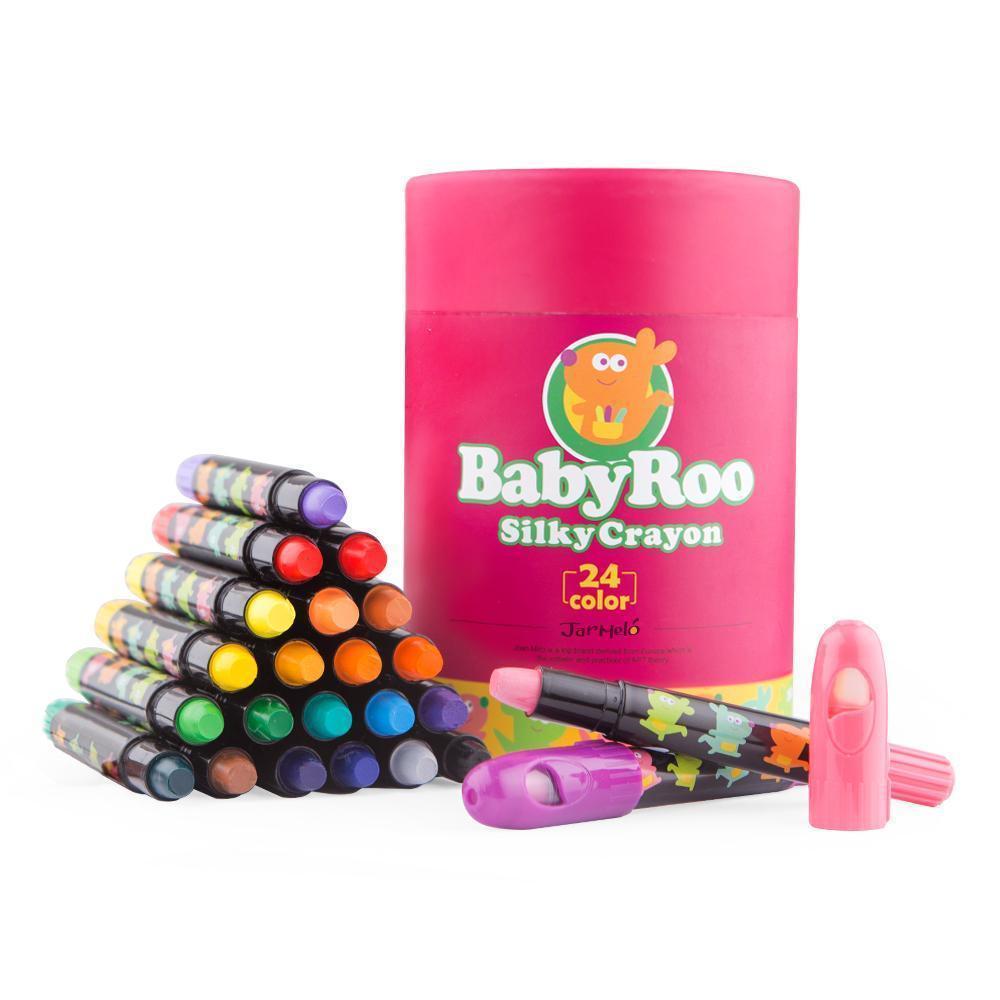 Silky Washable Crayon -Baby Roo 24 Colors-JarMelo-The Red Balloon Toy Store