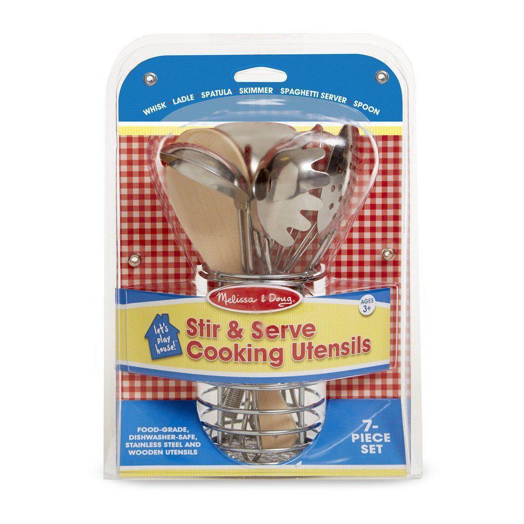 Stir & Serve Cooking Utensils-Melissa & Doug-The Red Balloon Toy Store