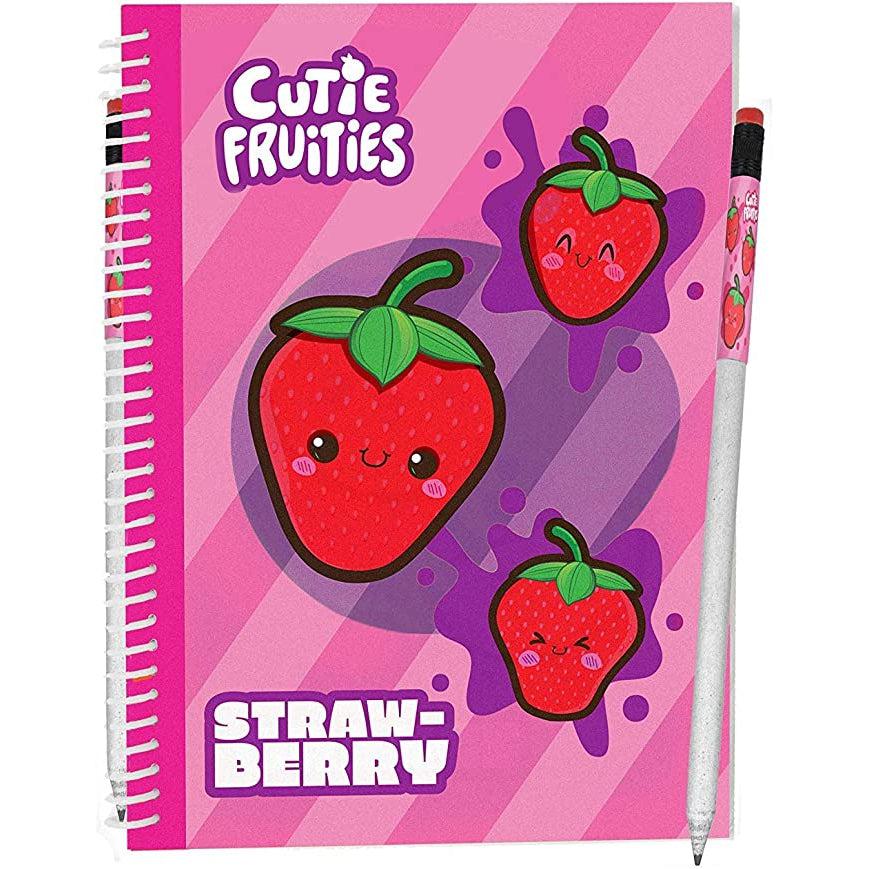 Strawberry Cutie Fruities Notepad and pencil-Scentco-The Red Balloon Toy Store