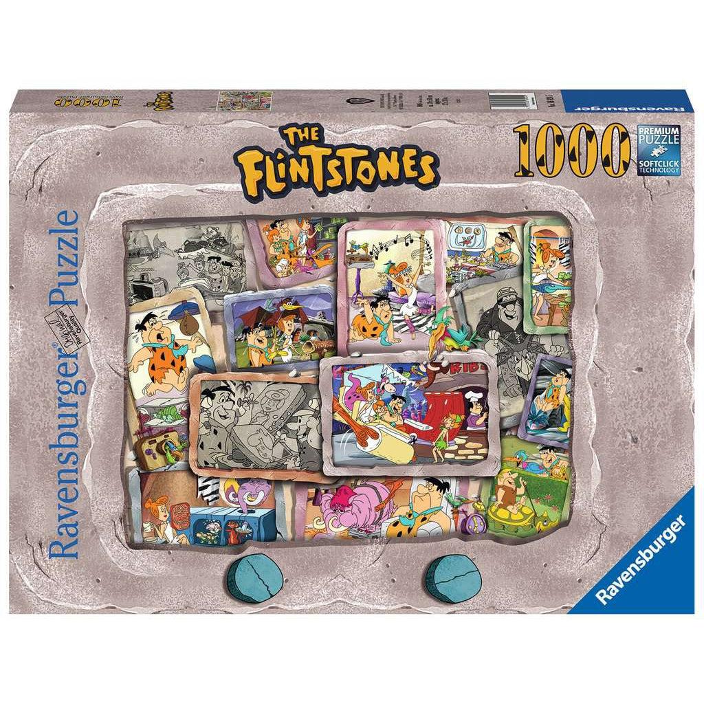 Ravensburger puzzle box | Image of various scenes from The Flinstones cartoon | 1000pcs