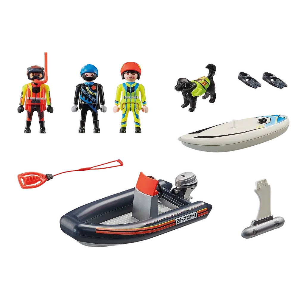 Water Rescue with Dog-Playmobil-The Red Balloon Toy Store