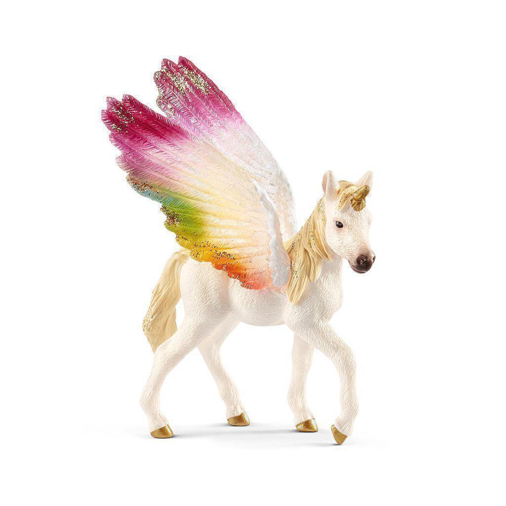 Winged Rainbow Unicorn, Foal-Schleich-The Red Balloon Toy Store