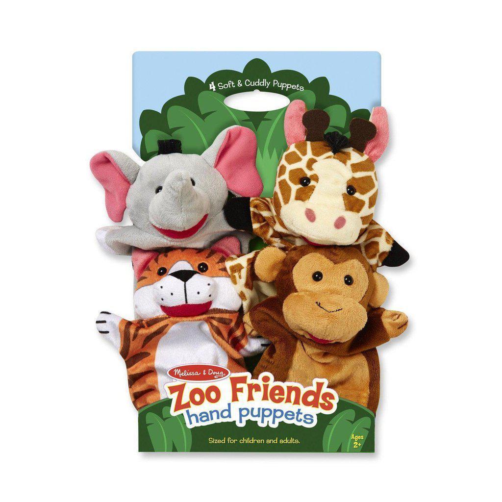 Zoo Friends Hand Puppets-Melissa & Doug-The Red Balloon Toy Store