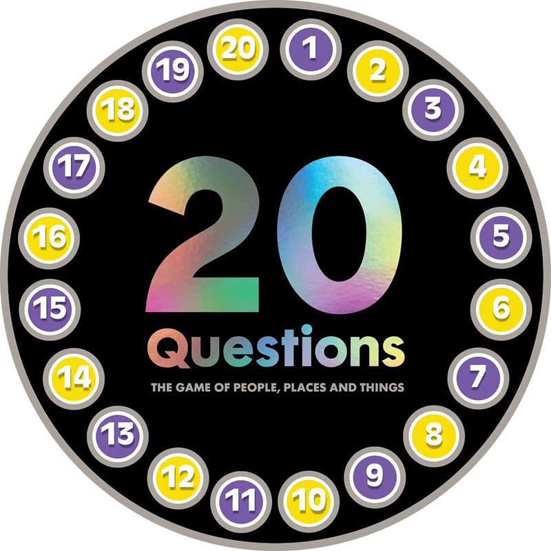 Close up view of the question tracker. It is a circle with the numbers 1-20 on the outside so you can keep track of what number you are on.